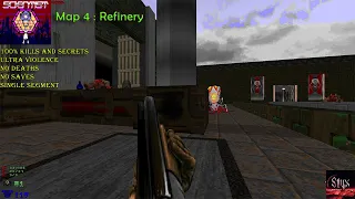 Doom 2 Scientist 2023 Map 4 : Refinery ( Ultra Violence 100% )