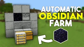 Easy OBSIDIAN Farm in Minecraft Bedrock 1.19!