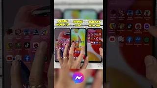 Xiaomi Redmi Note 12 vs Redmi 12C vs Sam sung Galaxy A14 4G Messenger Speed Test #shorts