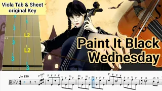 Paint It Black Wednesday Viola Tab & Sheet