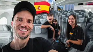 VIAGEM DE AVIÃO EM FAMÍLIA PARA A ESPANHA- Família Brancoala