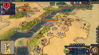 How to beat Gifts of the Nile on Deity (Nubia) - 7 temples to Amun // CIVILIZATION 6 strategy guide