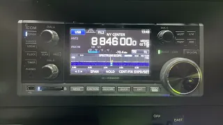 ICOM IC-R8600 scanning HF air traffic control