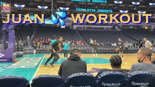 📺 Juan Toscano-Anderson (+Jordan Poole) workout/threes at Warriors pregame before Charlotte Hornets