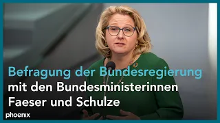 Befragung der Bundesregierung mit den Bundesministerinnen Faeser (Innen) und Schulze (Entwicklung)