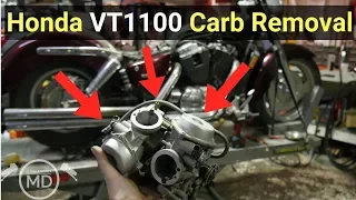 Honda VT1100 Carburetor Removal