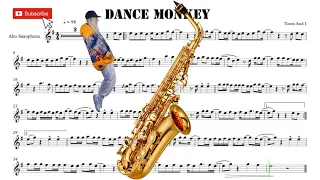 Dance Monkey, Tones And I sheet music alto saxophone (ноты для саксофона альт) in Eb