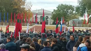 Открытик капсулы времени в Тирасполе, Приднестровье (ПМР) 4 ноября 2017 года