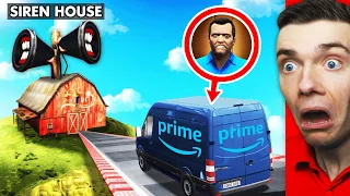 MAILING MYSELF To SIREN HEAD'S HOUSE In GTA 5 (Secret)