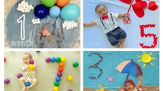 Baby photoshoot theme of month Celebration 2024#babymonthlyphotoshoot #babycelebration#youtubeviral