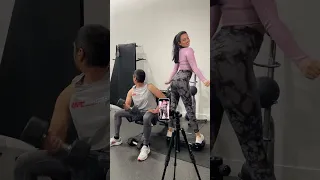 Power slap: Nina in Gym