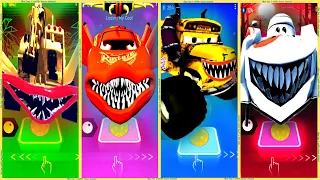 coffin dance - Excavator eater vs Mcqueen eater vs Miss fritter eater vs Car eater | tiles hop 🤣❤️