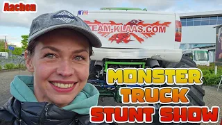 Er fährt einfach durchs Feuer 😱 | Monstertruck Stunt Show