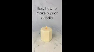 Easy how-to make a pillar candle guide