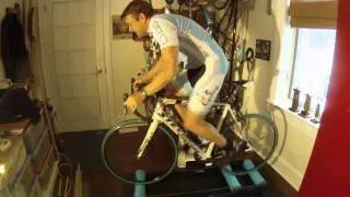 Aggressive riding on Tacx Galaxia rollers