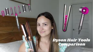 Dyson Hair Tools Comparison: Is the Airstrait better than the Corrale, Airwrap, and Hair Dryer?