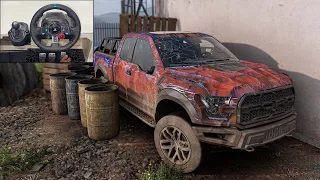 Rebuilding a FORD F -150 RAPTOR - Forza Horizon 5 - logitech g29 gameplay