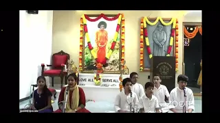 BHAGWAN SRI SATHYA SAI BABA BALAVIKAS STUDENTS BHAJAN HIMAYATH NAGAR HYDERABAD