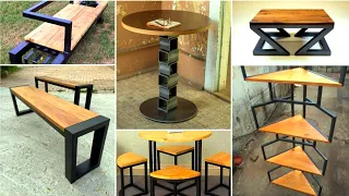 Unique 70+ wood iron mix branch or table design | @buttubhai