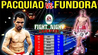 MANNY PACQUIAO VS SEBASTIAN FUNDORA