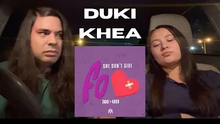 DUKI - She Don't Give a FO (ft. KHEA) (Reaccion de Artista) Con Mi Novia!
