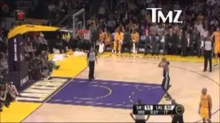 Kobe Bryant Saying Fucking Faggot To The Ref,