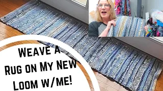 Weave a Rag Rug With me on my New Harrisville Floor Loom/Great Beginner Weaving Project