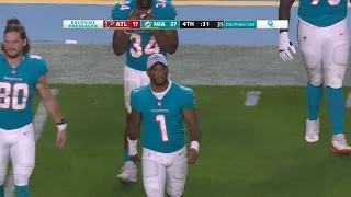 Miami Dolphins Quarterback Tua Tagovailoa vs Atlanta Falcons