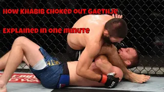 How Khabib CHOKED OUT Justin Gaethje