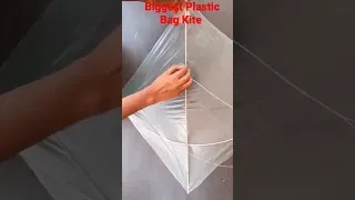 How To Make Biggest Plastic Bag Kite, #Shorts