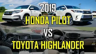 Best Three Row Family Hauler -- 2019 Honda Pilot vs. Toyota Highlander: Comparison