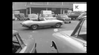 1960s Jaguar E Type Car Chase, Vintage Cars