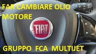 RESET "FAR CAMBIARE OLIO MOTORE" -  FIAT 1.3 / 1.6  MTJ