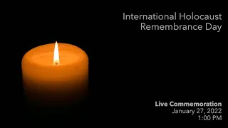 International Holocaust Remembrance Day Commemoration Livestream - PBCSD