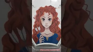 Merida (Disney) - Sand Painting | Sand Art Vietnam