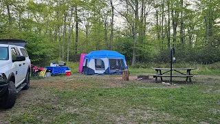 Camping in the Bald Eagle State Forest close to RB Winter State Park