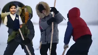 О традиционной рыбалке Мунха народа саха на английском языке.Traditional fishing Munkha in Yakutia