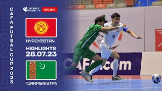 HIGHLIGHTS | KYRGYZSTAN - TURKMENISTAN | CAFA FUTSAL CUP 2023