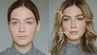 How to Create Naturally Larger Features (Eyes, Lips, Brows etc.)