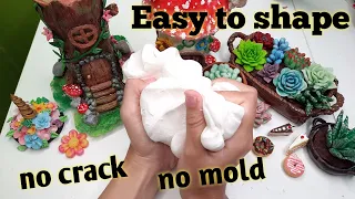 How to make Homemade Cold Porcelain / Air dry Clay from Corn Starch and White/Wood Glue (cooked)