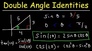 Double Angle Identities & Formulas of Sin, Cos & Tan - Trigonometry