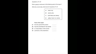 Subject of drawing Change to be made | IELTS LISTENING TEST | SECTION-3