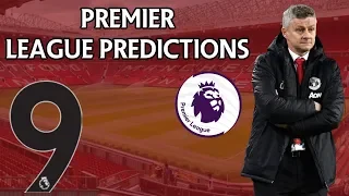 Premier League Score Predictions Week 9 2019/20 Season