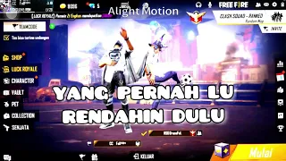 PRESET ALIGHT MOTION FF 🔥|| INI GW BANG 🗿 / YANG VIRAL DI TIK TOK🥀