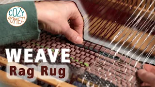 How to Weave Rag Rug - DIY Upcycle Weaving Project