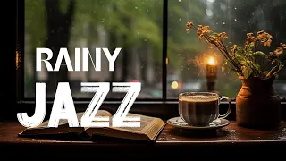 Rainy Jazz Vibes ☕ Start Your Morning with Upbeat Positive Jazz & Relaxing Music for Productivity