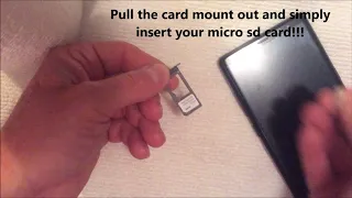 FAST - How to Insert SD Card into Samsung Galaxy Note 8
