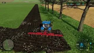 Just plowing 3 new fields. Fs22 no mansland build it challenge part 18.