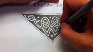 How to Draw Celtic Patterns 34 - Triskele from Chi Rho page of Kells 8of9