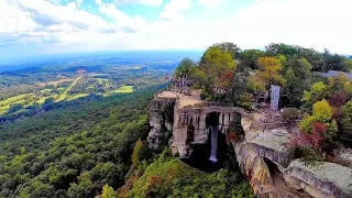 Lookout Mountain's Rock City, Georgia and Ruby Falls - An Aerial View